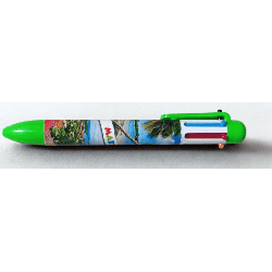 Stylo bille 6 couleurs Martinique