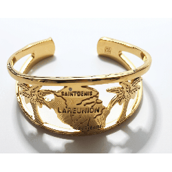 Bracelet manchette carte Réunion