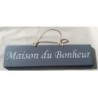 Plaque à suspendre : Maison du Bonheur