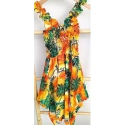 Robe tropicale 6/10 ans