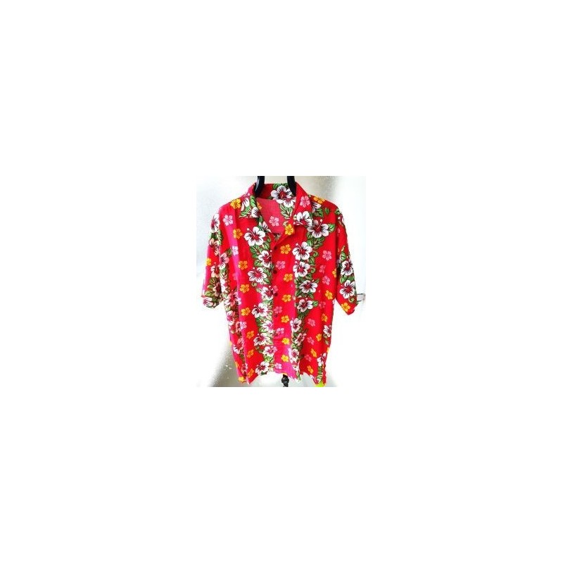 Chemise Hawaïenne rouge