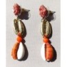 Boucles pendantes Cowry
