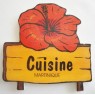 Plaque  porte de Cuisine Martinique
