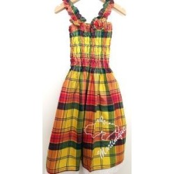 Robe  Madras jaune