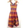 Robe  Madras rouge
