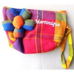 Porte-Monnaie Madras Martinique rouge