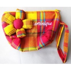 Porte-Monnaie Madras Martinique jaune