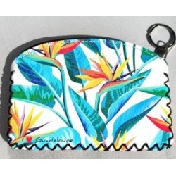 Porte-monnaie Guadeloupe - oiseau de paradis