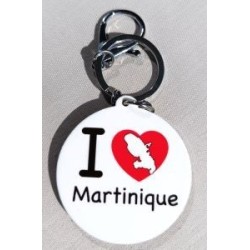 Porte- clé I Love Martinique