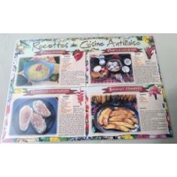 Set de table Guadeloupe 2+ recettes