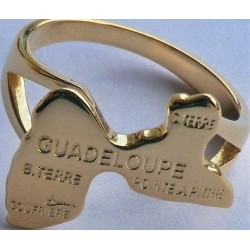 Bague carte Guadeloupe