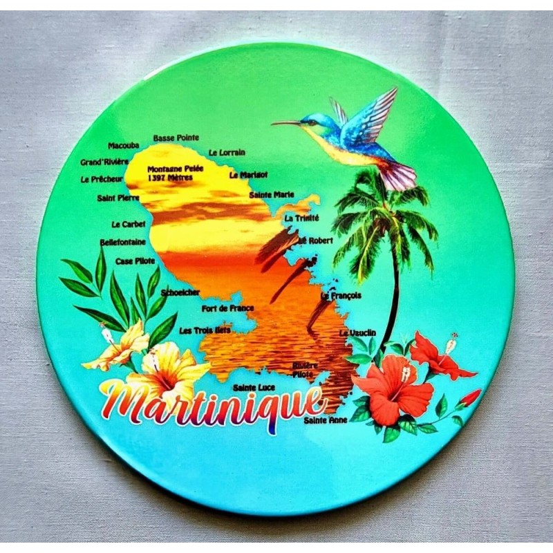 Dessous plat Martinique/ carte coucher soleil