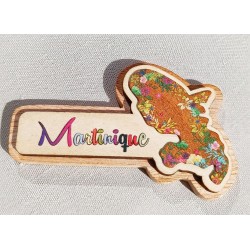 Magnet bois Carte Martinique