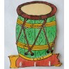 Accroche-clés murale en bois- Gwoka Guadeloupe