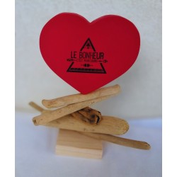 Porte- photo Coeur sur bois