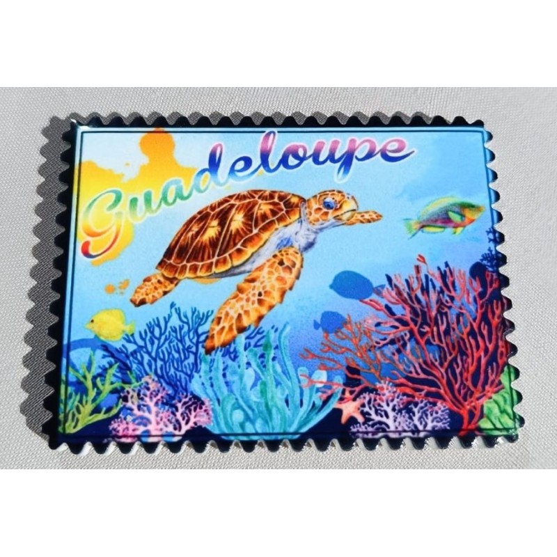 Magnet Timbre Tortue Guadeloupe