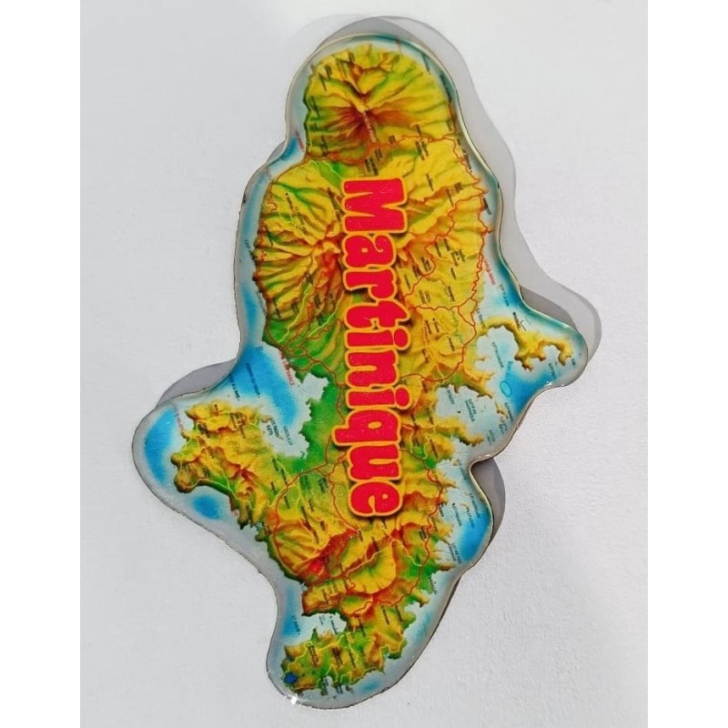Magnet carte Martinique