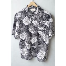 Chemise Hawaïenne noir et blanc