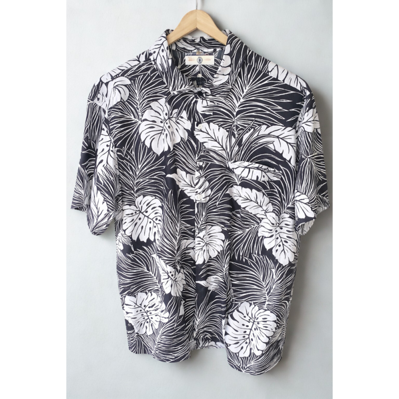 Chemise Hawaïenne noir et blanc
