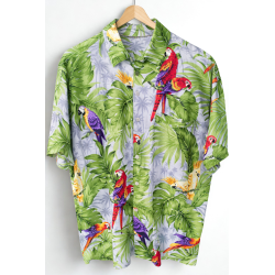 Chemise Hawaïenne violette