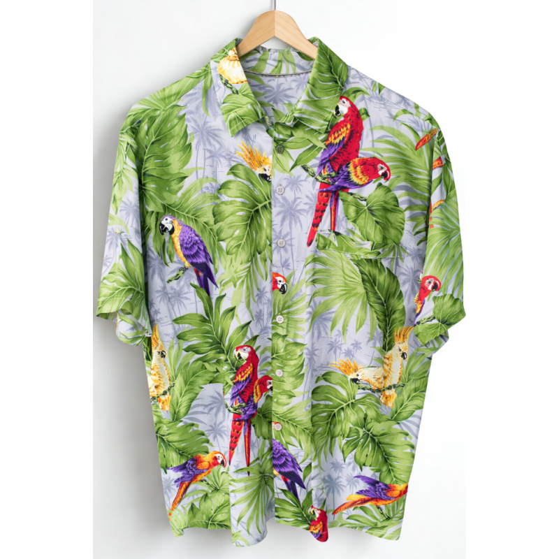 Chemise Hawaïenne violette