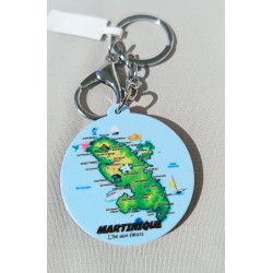 Porte- clé Carte Martinique