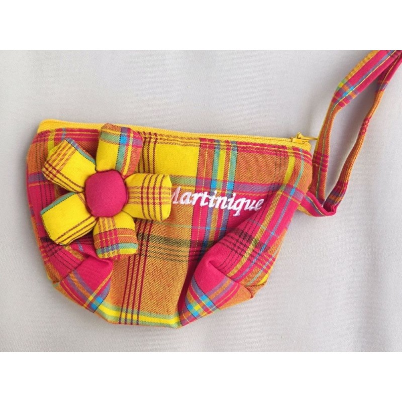 Porte-Monnaie Madras Martinique jaune