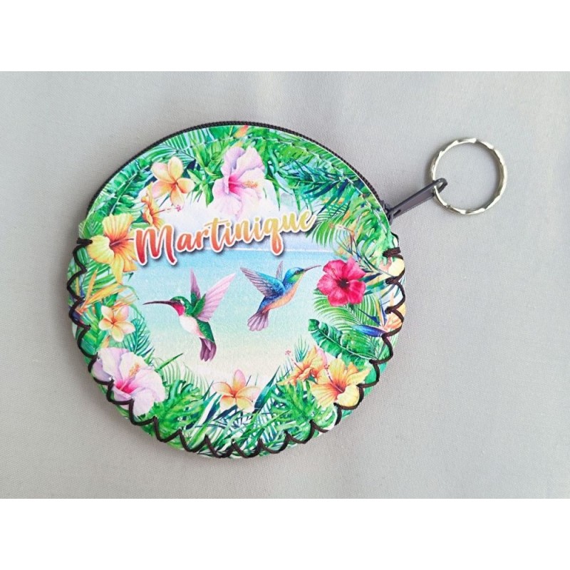 Porte-Monnaie Rond Colibris Martinique