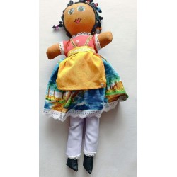 Poupée Guadeloupe en tissu