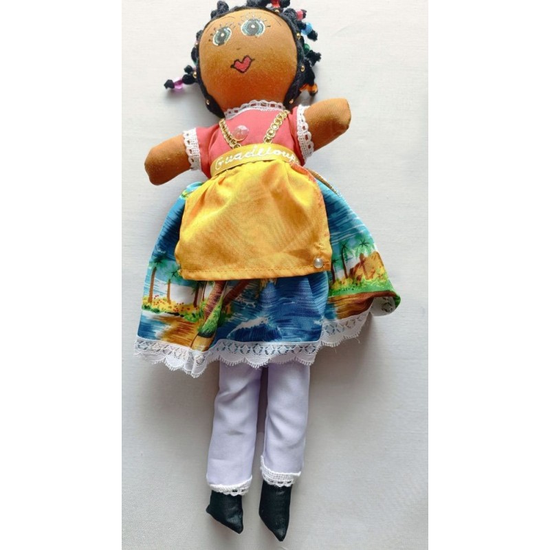 Poupée Guadeloupe en tissu