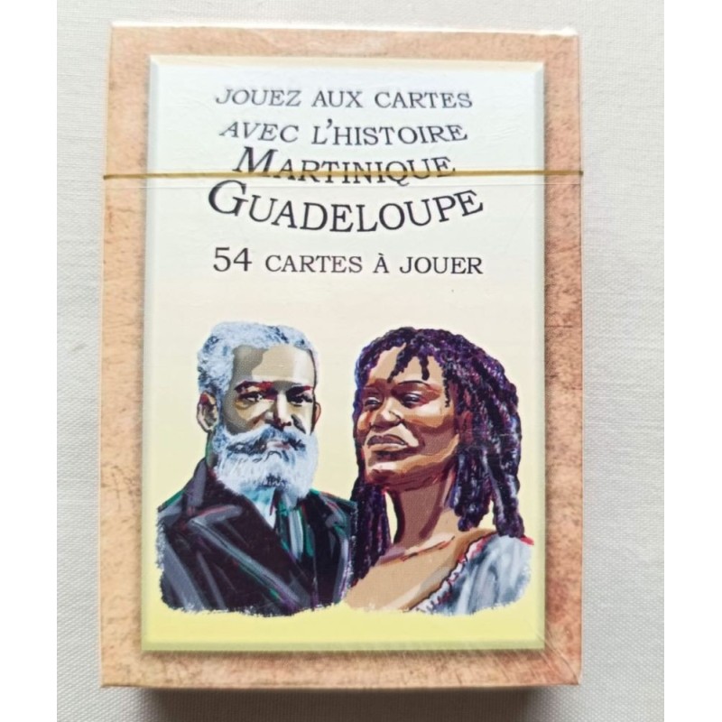 Jeu de 54 cartes Histoire Martinique Guadeloupe