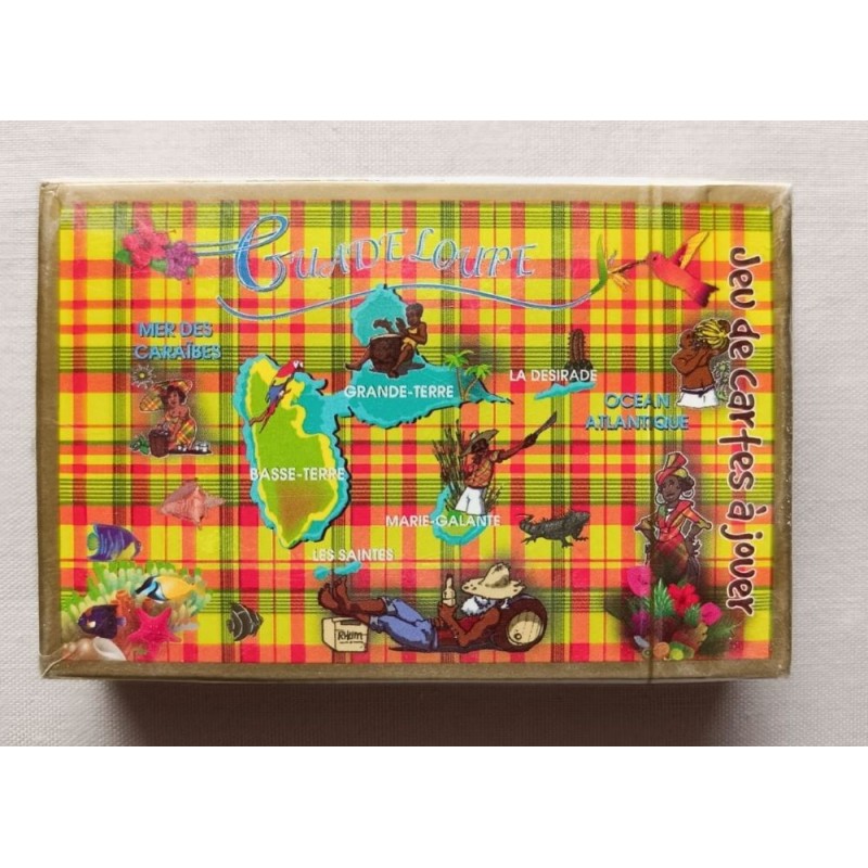 Jeu de 54 cartes Madras Guadeloupe