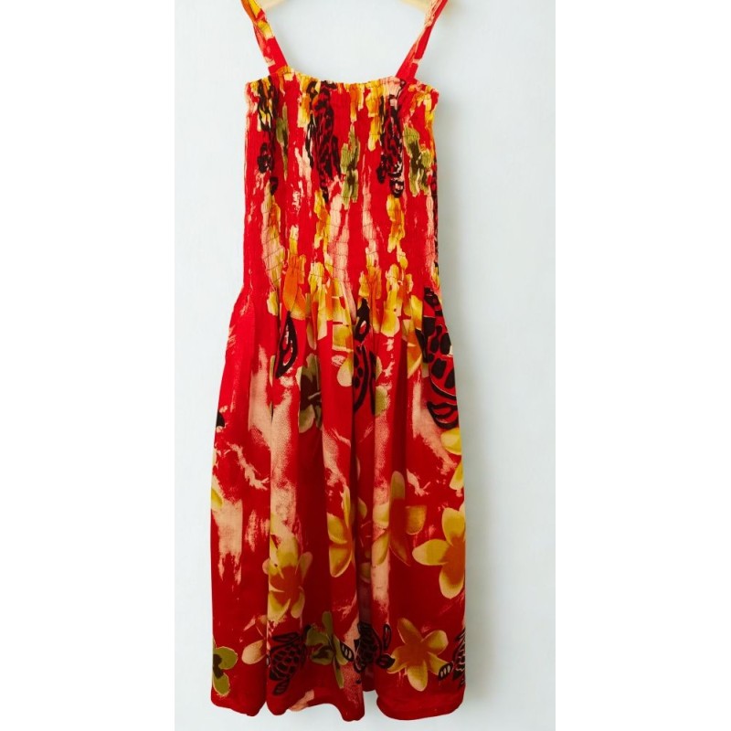 Robe FEMME floral rouge