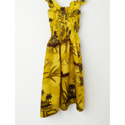 Robe tropical jaune / 2-5 ans