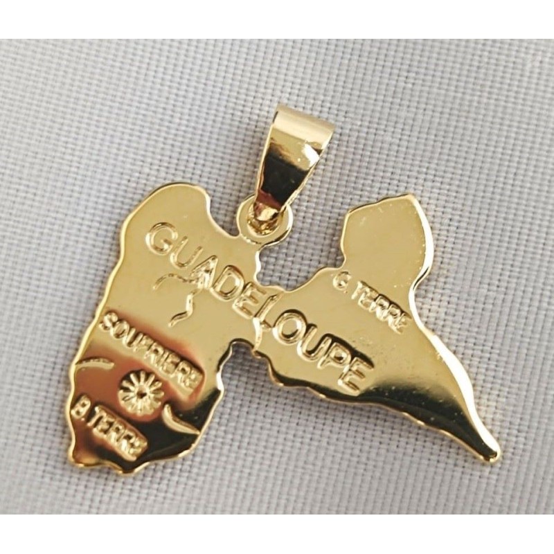Pendentif carte Guadeloupe