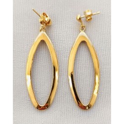 Boucles pendantes Sienne en métal doré
