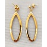 Boucles pendantes Sienne en métal doré