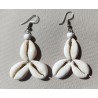 Boucles Cauris en forme trèfle