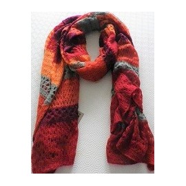 Echarpe Tricot rouge