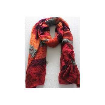 Echarpe Tricot rouge