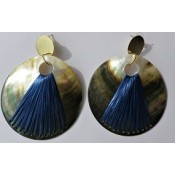 Boucles Coque de Nacre / Raphia