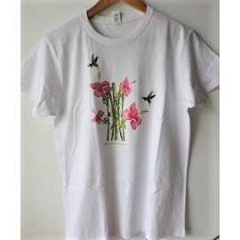 Tee-Shirt Colibris/Hibiscus Adulte