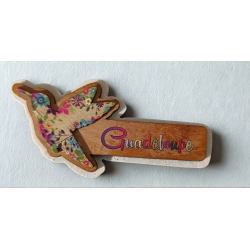 Magnet bois Colibri Guadeloupe