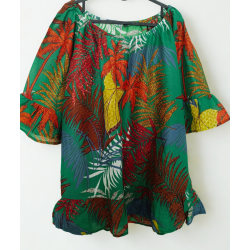 Tunique exotique verte