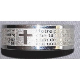 Bague avec la prière " NOTRE PERE "