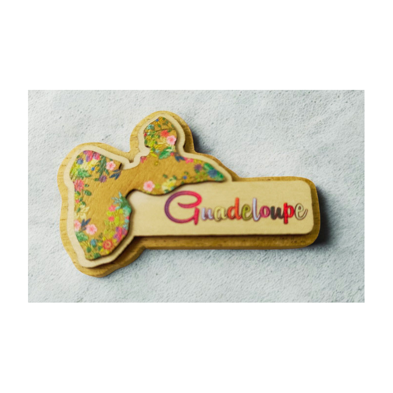 Magnet bois Carte Guadeloupe