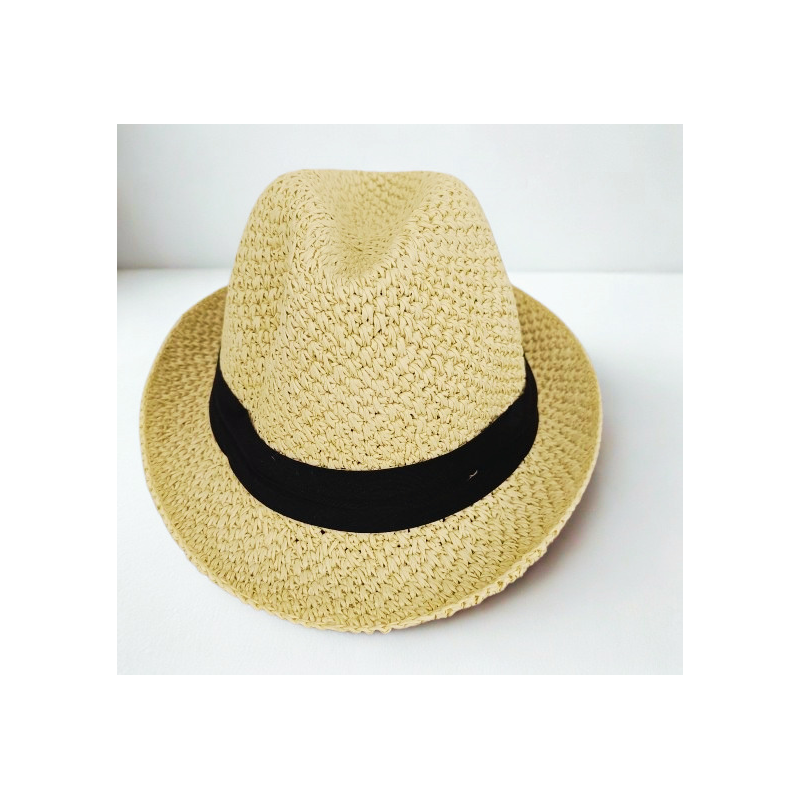 Borsalino paille tressée