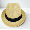 Chapeau en paille tressée