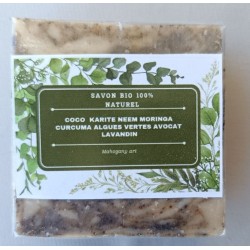 Savon curcuma, moringa, lavandin