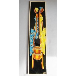 Peinture Africaine sur verre